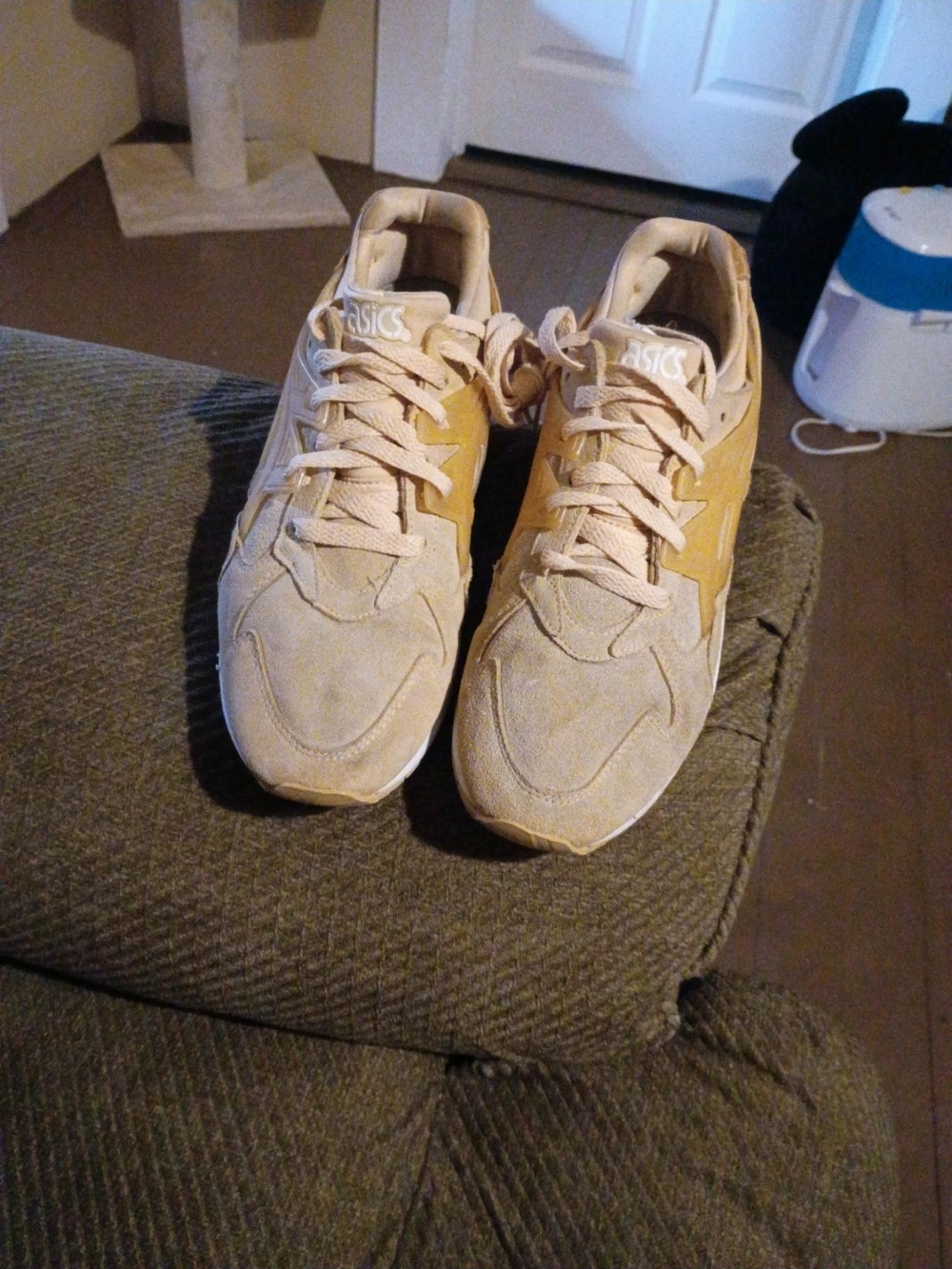 ASICS Beige Suede Sneakers
